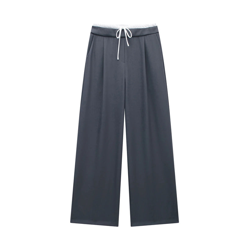 Calça Pantalona Pregas Alta | L’auver